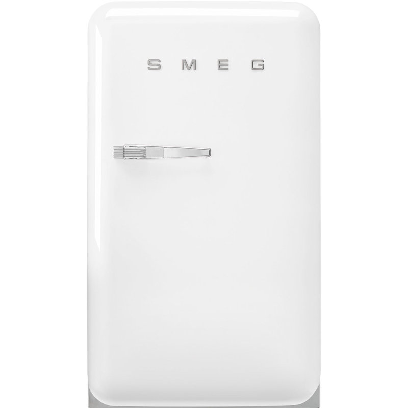 SMEG 21.44" 4.48 Cubic Feet Cu. Ft. Energy Star Black Refrigerator, White, Right