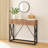 43" W Rustic Console Table with 2 Hidden Drawers