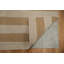Tapis chic à rayures beiges et dorées: parfait pour les espaces minimalistes 6 x 8