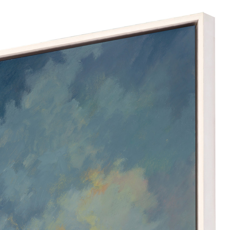 «Quiet Reflection White Floater Frame», art mural