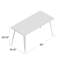 Commercial Grade Rectangular Metal Indoor-Outdoor Table-912213231