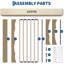 Lit plateforme en bois Wave Design - profil bas sans tête de lit, silencieux, sans sommier tapissier-1710148593-1710148594