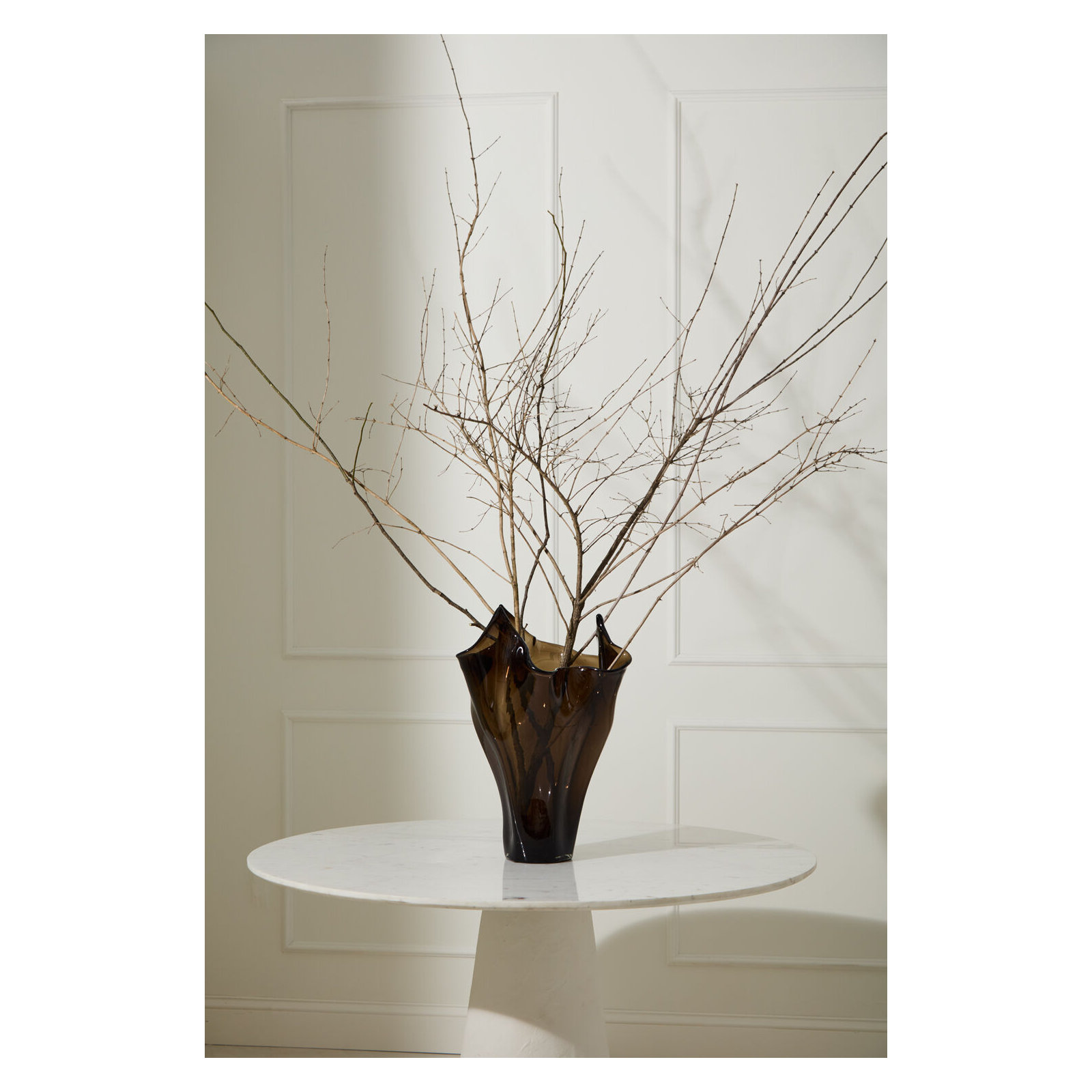 Peaked Glass Vase 16"x 21.5"