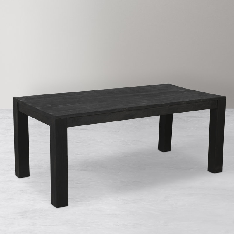 Table de salle à manger Clorissa, H 30 po x P 36 po x L 72 po, Noir