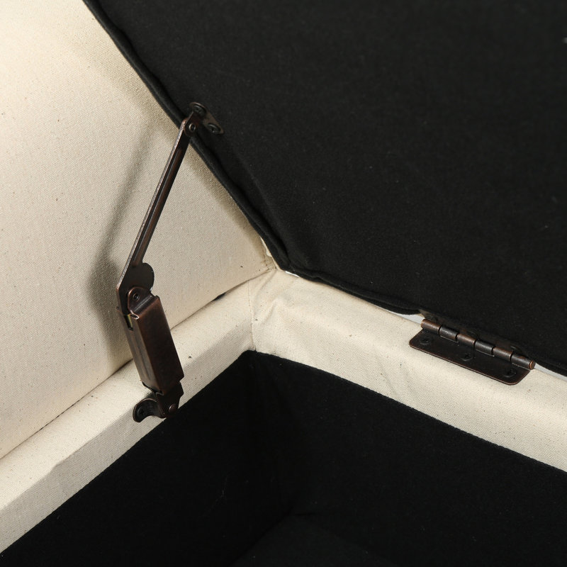 Banc de rangement moderne avec bras pour le salon