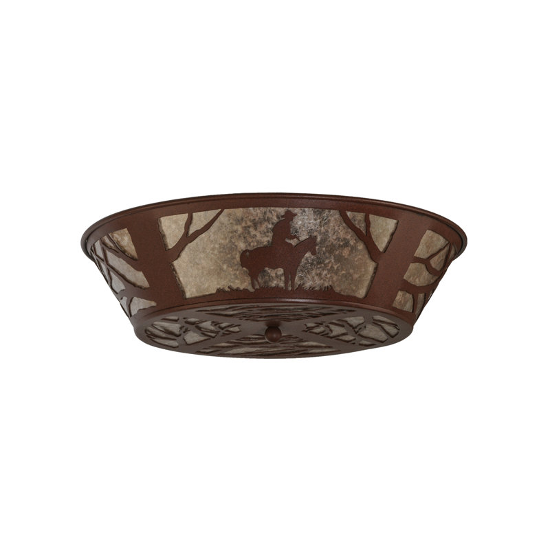 Rustic Lodge 4 - Light Flush Mount