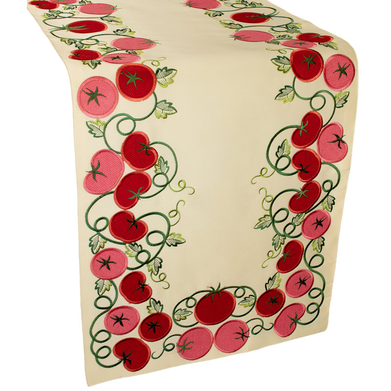 Drexal Tomato Table Runner (14"x27"), 53" x 15"