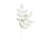 Silver Glitter Leaf Spray