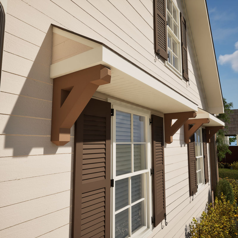 H 6 po x P 6 po Support en bois / corbeau, H 48 po x l 6 po x P 40 po, Cèdre rouge