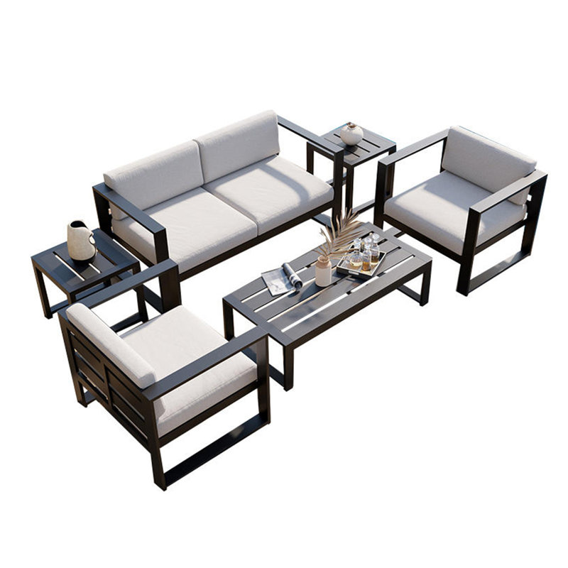 Canapé d'extérieur en aluminium pour terrasse
