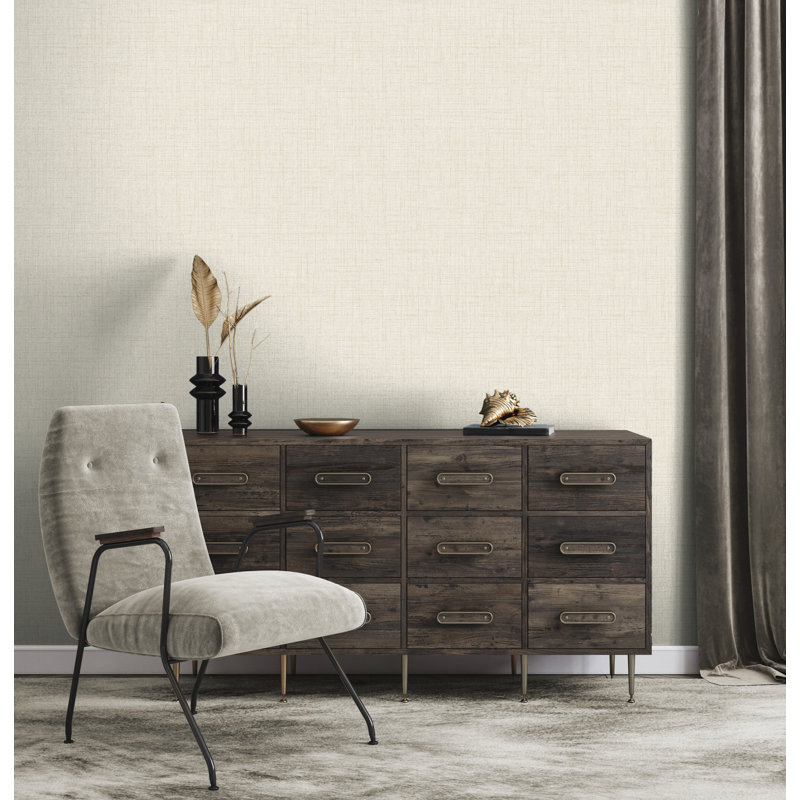 10m x 52cm Wallpaper Roll, Beige