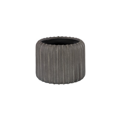 Vase vertical, gris brut