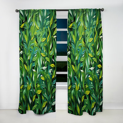 Lyndsey - Herbs Curtain - Room Darkening Floral Curtain - 1 Panels