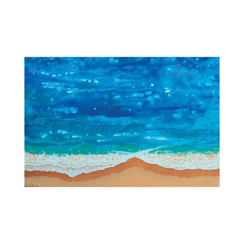 Seascape Abstract II by Fred Odle - Wrapped Canvas Painting, 20.32cm H x 30.48cm W x 1.91cm D