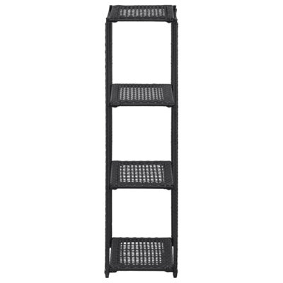 Bookshelf Storage Shelf Open Shelf Bookcase Household Shelf Poly Rattan