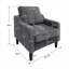 Chaise d'appoint confortable et de soutien avec coussin rembourré épais, idéale pour la détente et les intérieurs modernes-1752053912