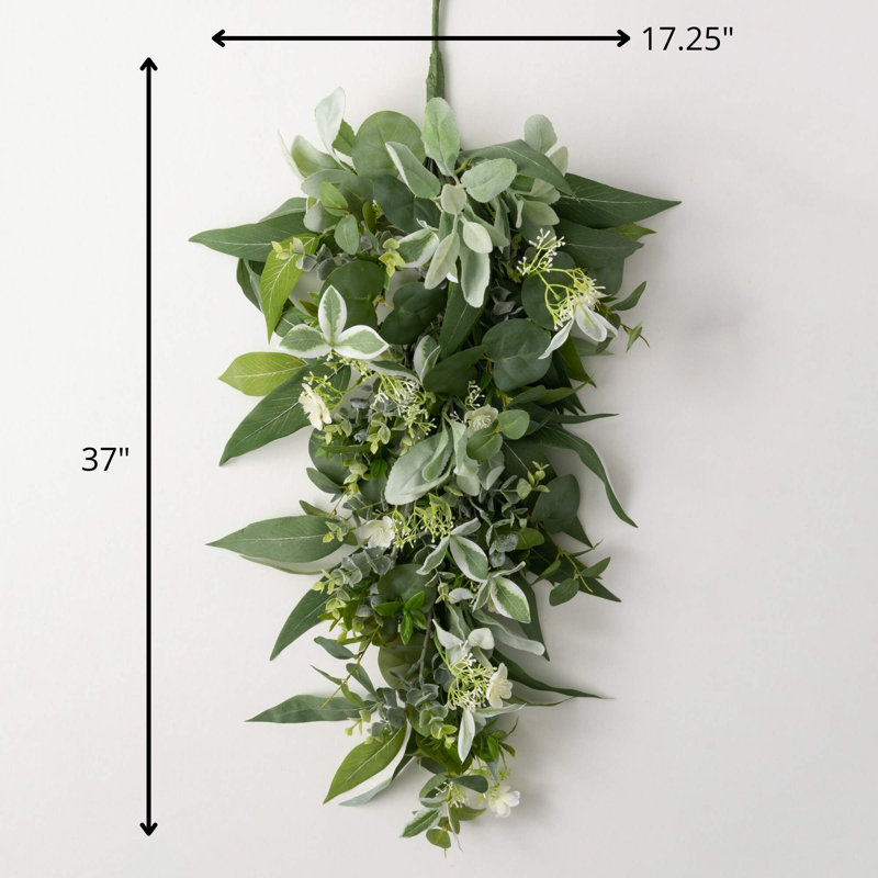 Ornement en faux eucalyptus 17,25 po Ridgewood