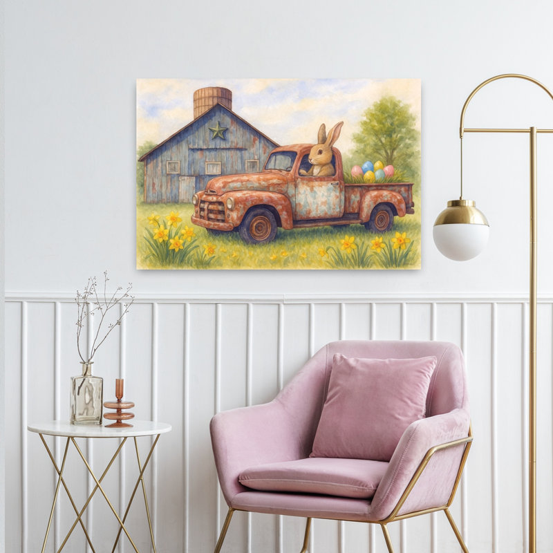 Bringing Pâques Joy, rustique, fantaisiste, jonquille, paysage, H 24 po x l 36 po