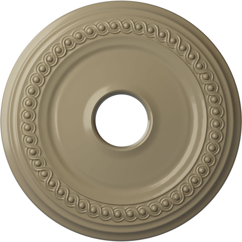 Médaillon de plafond classique H 18 5/8 po x l 18 5/8 po x P 1 1/8 po, Désert de Gobi