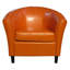 Fauteuil club en similicuir