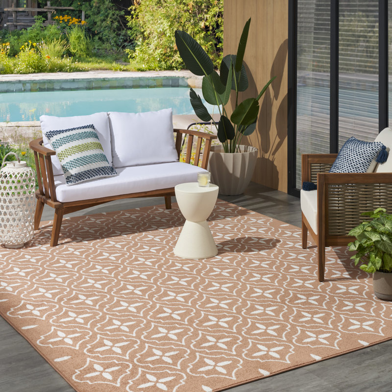 Tapis intérieur / extérieur rectangulaire Arisa, Rectangle 6 pi x 9 pi
