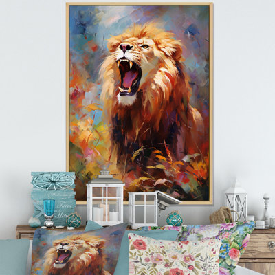 Lion impressioniste sérénade impressionniste - impression