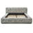 Serene Stripes Modern Fabric Upholstered Bed Frame-213030294-213030292