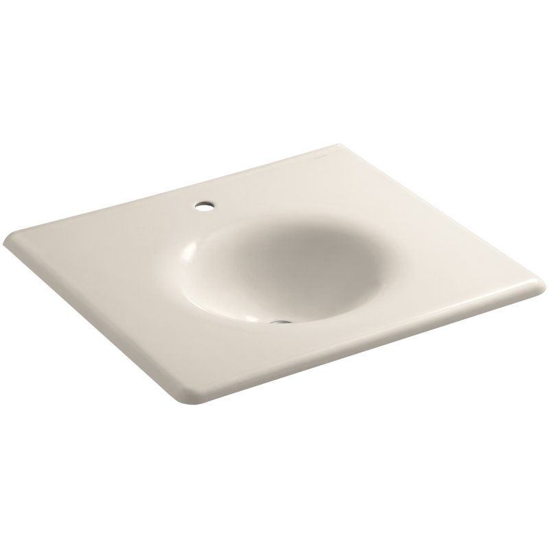 Iron Impressions 26" Single Bathroom Vanity Top, Sea Salt, Single, Sea Salt