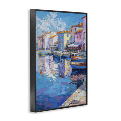 Giclée abstraite encadrée par réflexion abstraite, design LSR Design Studio