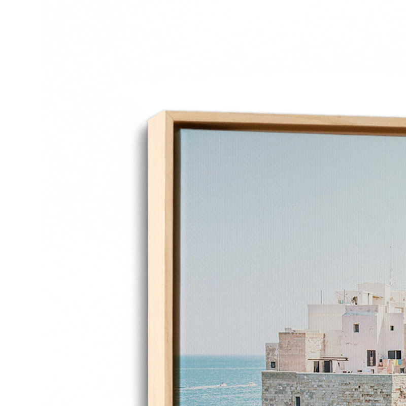 Impression sur toile tendue Ocean's Edge II, H 24,75 po x l 36,75 po x P 1,75 po, Cadre américain en érable flottant