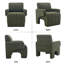 Fauteuil d'appoint moderne rembourré en sherpa doux-761292990