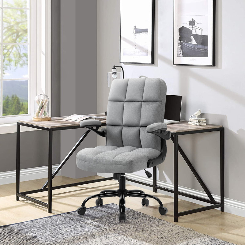 Chaise de cadre ergonomique, Gris, Noir, Velours
