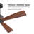 48 In. 4 Solidwood Walnut Blades Dc Motor Indoor Standard Ceiling Fan With Remote Downrod-430061719-430061715-434971815