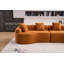 Canapé incurvé sans os, canapé modulaire à compression, haute densité, canapé-lit pour salon, chambre à coucher, salon, appartement (orange)-130717388