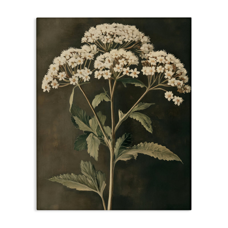 Sophistiqué Floral Portrait Canvas, design par Petal Prints Design, H 20 po x l 16 po