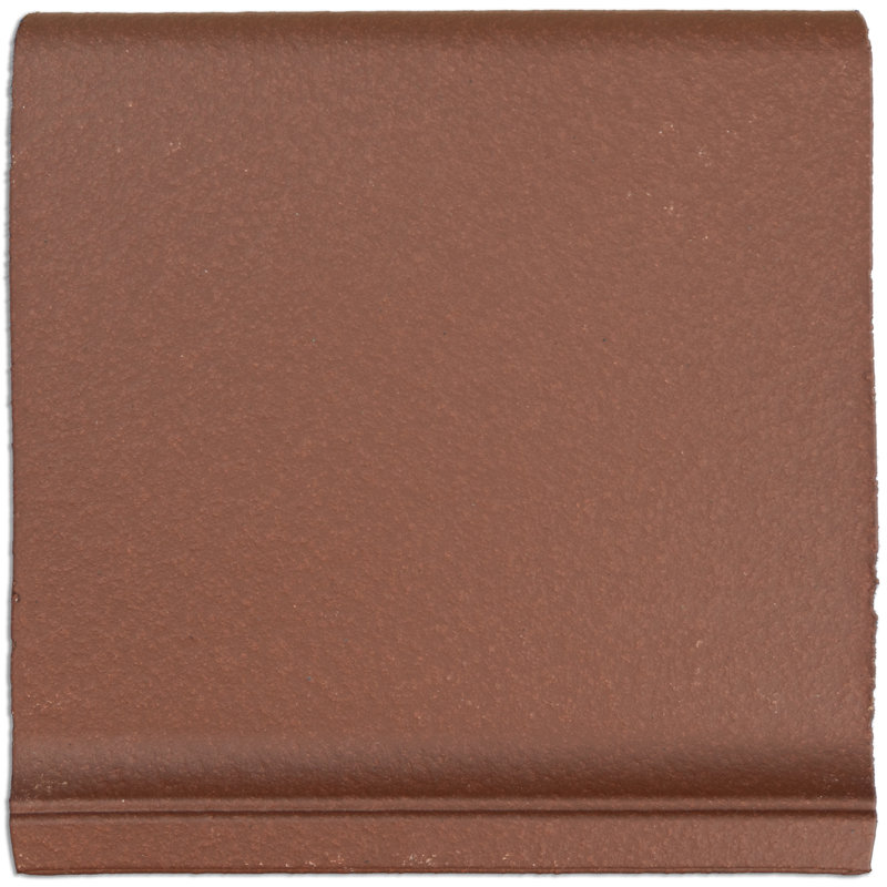 Quarry Cove Base 5-7/8 In. X 5-7/8 In. Ceramic Floor And Wall Trim, Red/Brown