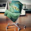 Grande tortue nageant - Coussin imprimé animal-29828309-29854934