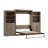 Arlex Queen Bed and 2 Shelving Units with Doors (126W)-88709868