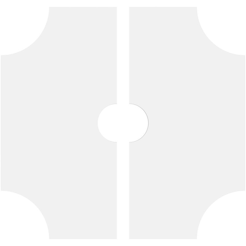 Médaillon de plafond contemporain en PVC Haus Haus, H 1 po x l 18 po x P 18 po