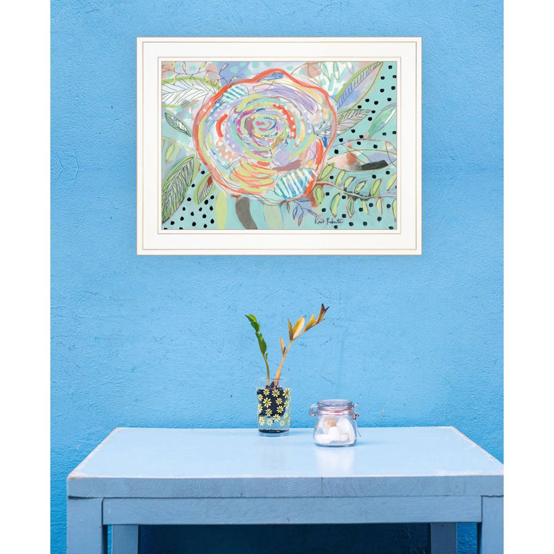 "Floral Beauty II", art mural encadré pour le salon, décoration murale par Kathy Jennings