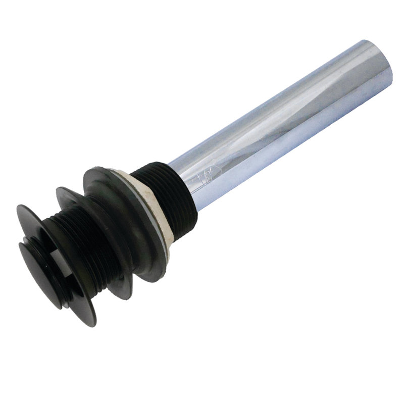 Kingston Brass Trimscape Brass Push Pop-Up Bathroom Sink Drain without Overflow, 22 Gauge, Matte Black