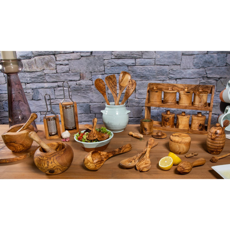 August Grove Brook Wood Divided Serving Dish