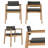Hardver Indoor Wood Extendable Dining Set-2091484024-2091484027