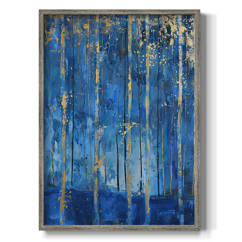 Reproduction encadrée ABSTRACT Series IX - bois massif, H 11 po x l 9 po