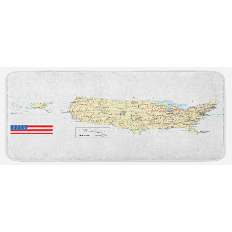 Tapis de cuisine wanderlust