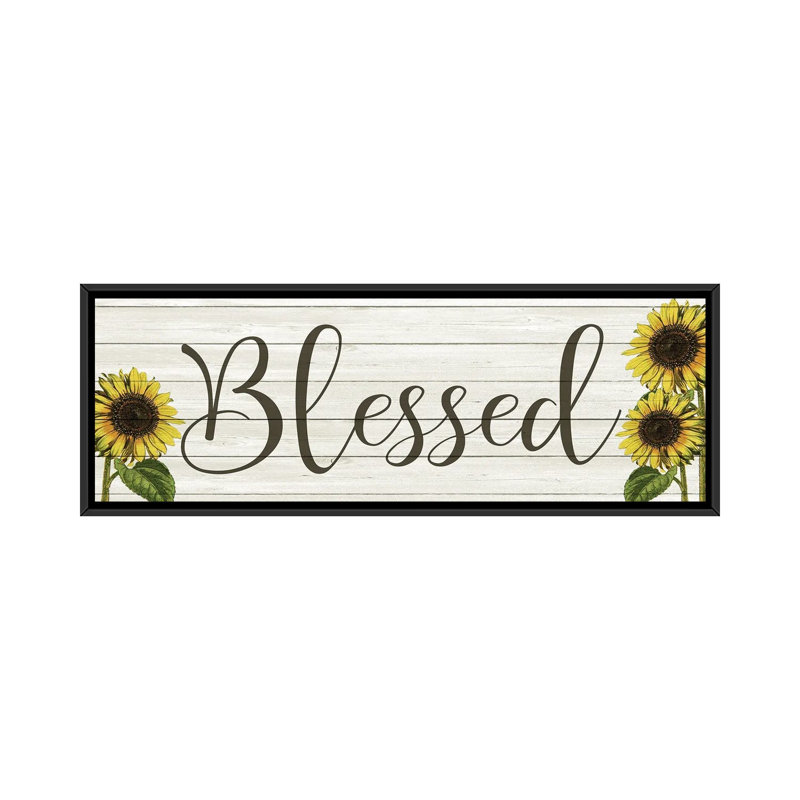 Sunflower Blessed by Kimberly Allen - Panoramic Print on Canvas