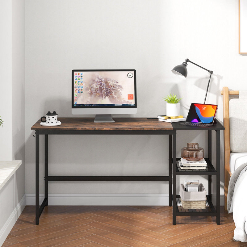 Deldrah Metal Base Computer Desk