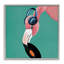 Flamingo with Music Record Framed Giclee Art by Yvette St. Amant-929979032-929979035