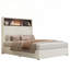 Structure de lit double capitonnée en velours-1642772334