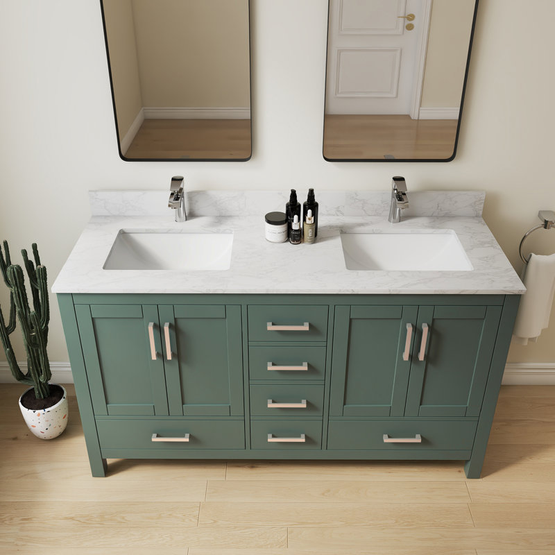 Meuble-lavabo double 60 po Riverford